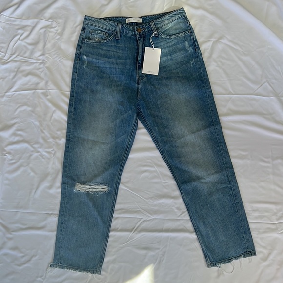 Flying Monkey Distressed Mid Rise Mom Jeans - Picture 5 of 6